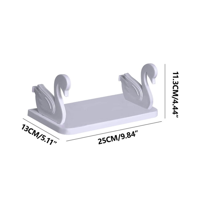 Versatile Wall Mount No Drill Bathroom Shelf Floating Shelves Bathroom For Easy Storage Solutions Kitchen Bracket Organizer Wall Rack For Hygienic Storage