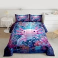 thumbnail image 2 of Feelyou Kawaii Pink Axolotl Twin Comforter Sets, Coral Sealife Kids Bedding Set, 2pcs, 2 of 8