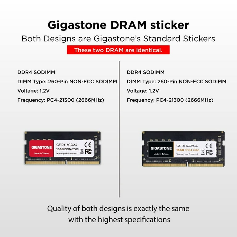 DDR4 RAM】 Gigastone Laptop RAM 32GB (2x16GB) DDR4 32GB DDR4