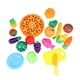 thumbnail image 1 of 24 piezas de simulación de dibujos animados juguete de corte de plástico vegetal Pizza DIY cocina juguete de corte inteligente, 1 of 6