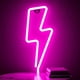 thumbnail image 1 of Letrero de neón relámpago, letrero de luz de neón para decoración de pared, alimentado por batería o USB, rosa ACTIVE Biensenido a ACTIVE, 1 of 2