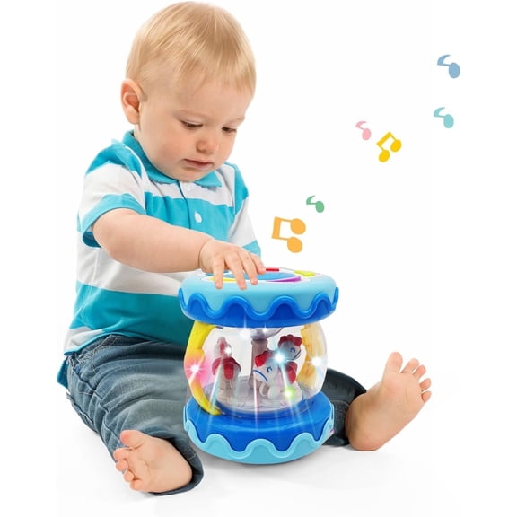 Baby Toys 6-12 Months, Musical Learning Infant Toys 12-18 Months - Babies Rotating Light Up Toy for Toddlers 1 2 3  Years Old Boys Girls Baby Gifts