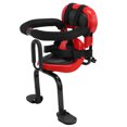 thumbnail image 1 of Tignapoo Rear-Mounted Carbon Steel Child Bike Seat with Safety Straps, Red, 21x26x31cm, 2.5kg, 1 of 5