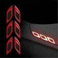 thumbnail image 2 of Juego de 6 pegatinas reflectantes para coche, pegatinas de advertencia de seguridad antiarañazos para camión, motor de automóvil, accesorios decorativos exteriores, 2 of 5