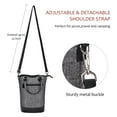 thumbnail image 6 of Tirrinia Wine Bag Portable Gift Tote,PU Leather Leakproof Insulated Wine Bottle Carrying Cooler Carrier with Fixed Compartment for Travel,Picnic,Party,Great Gift for Wine Lover,Gray, 6 of 7