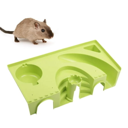 balikha Hamster Exercise Toy Hamster Cave Fun Educational ing Gerbil Hideout Small Animal Toy for Rats Mouse Gerbils green