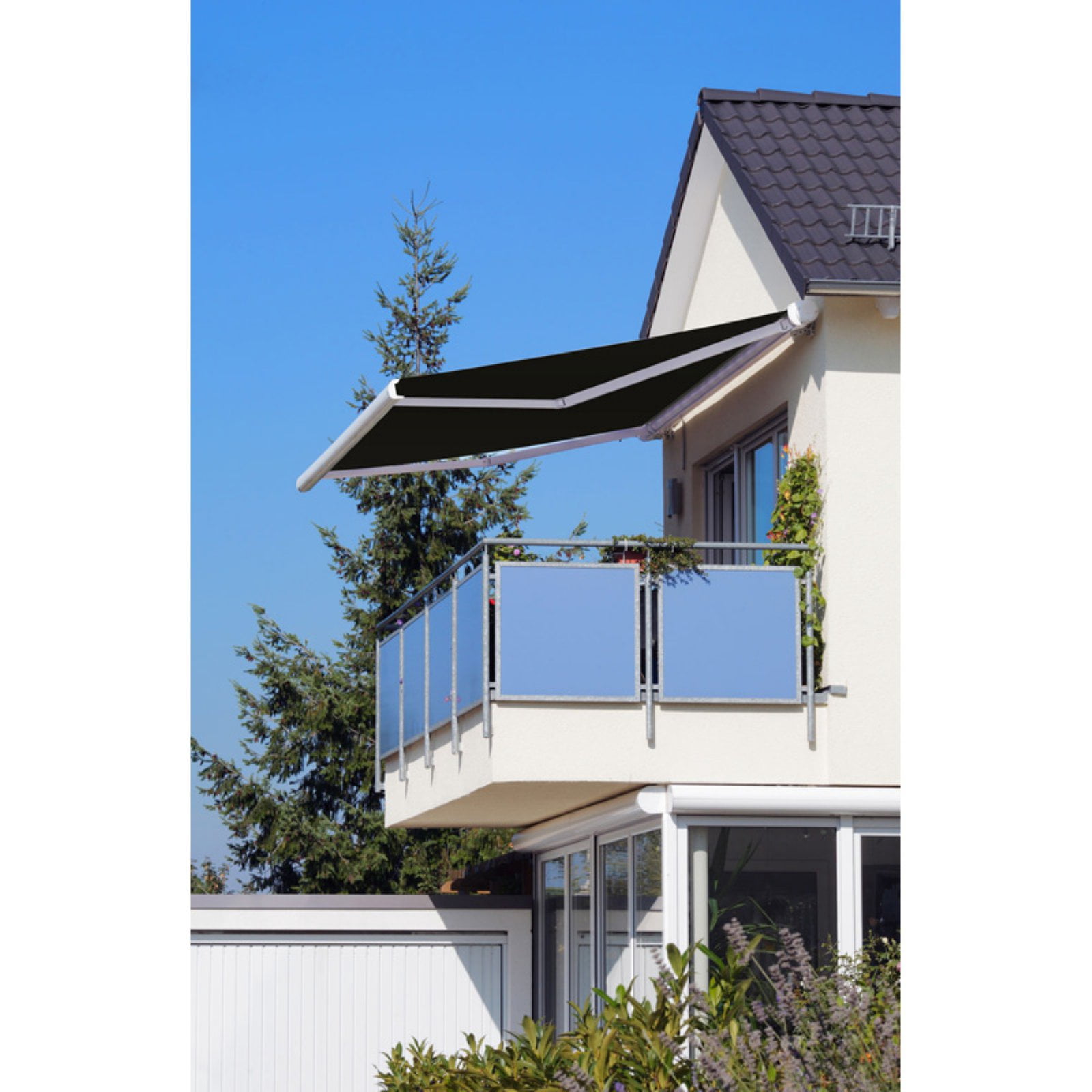 Advaning Luxury Series 18x10 ft. Electric Retractable Sunshade Awning - Black