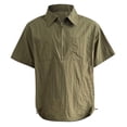 thumbnail image 1 of Men's Plus Size Loose Fit Pullover Shirt With Collar Lightweight Workwear Top, 1 of 6