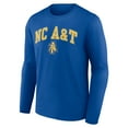 thumbnail image 2 of Men's Royal North Carolina A&T Aggies Campus Long Sleeve T-Shirt, 2 of 3