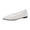 White, variant on Womens Mesh Pointed Toe Flats - Breathable Lightweight Slip-on White Ballet Flat Shoes,Size 5.5