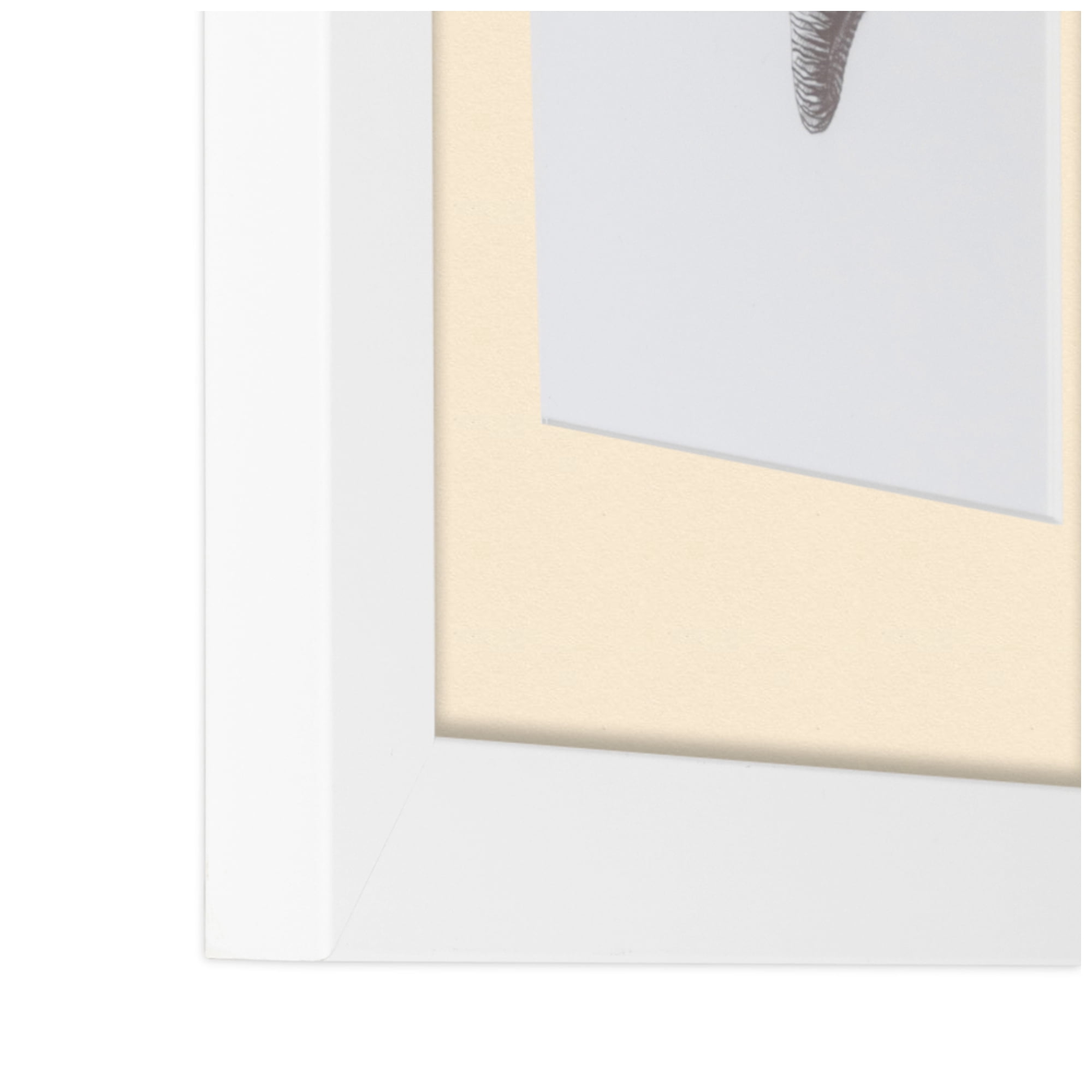 ArtToFrames Collage Photo Picture Frame with 9 - 2x3 Openings, Framed in White with Alabaster and Black Mats (CDM-3966-213)