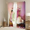 thumbnail image 5 of Manfei Pink Boot Curtains for Living Room, Princess Cowgirl Blackout Curtains for Bedroom, Southwestern Curtains Pack of 2 (42x63), Window Curtains Bedroom Decoration, 5 of 6