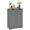 Grey, variant on kleankin Freestanding Bathroom Cabinet with 2 Drawers and Adjustable Shelf