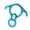Blue, variant on Light Weight Aluminum Alloy Compacts Figure 8 Descender For Outdoors Adventure With Enhances Stability And Durability