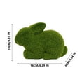 thumbnail image 4 of Easter Bunny Decor, Flocked Bunny Moss Bunnies Spring Decor Resin Rabbit Figurines for Table Desk Easter Decorations, 4 of 6
