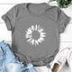 thumbnail image 4 of Blusa de manga corta con cuello redondo y estampado de tallas grandes para mujer OAVQHLG3B Store  lin121212, 4 of 4