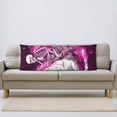 thumbnail image 7 of KLL Skull White Horse Pattern Long Body Pillow Cover,20x60 Body Pillow Cases,Soft Brushed Microfiber Invisible Zipper Design-Pillow core not included, 7 of 7