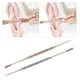thumbnail image 3 of Herramientas de excavación de cera para los oídos, cureta de acero inoxidable en espiral de oro rosa, cuchara para el cuidado de la oreja, limpiador de Toolear, 1 ud., 3 of 4