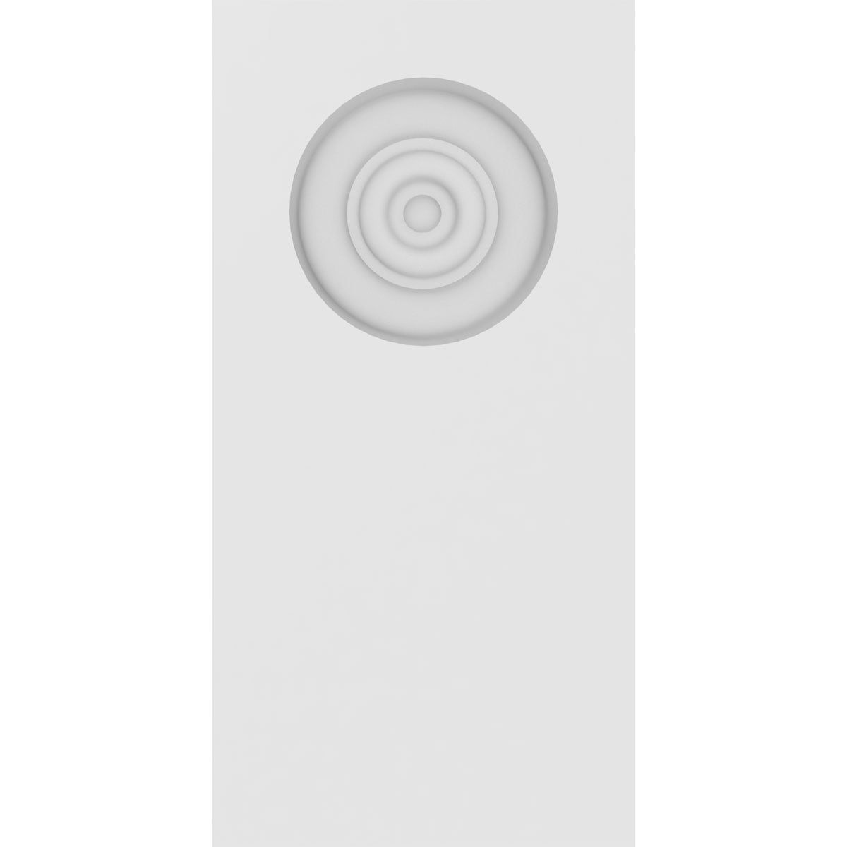 3"W x 6"H x 1/2"P Standard Foster Bullseye Plinth Block with Square Edge (4-Pack)