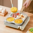 thumbnail image 4 of 3--1 Omelette Maker Nonstick Breakfast Omelette Pan Flat Eggs Burger Pan Home Steak Frying Pan, 4 of 9