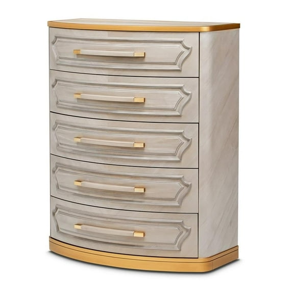 St. Charles 5-Drawer Highboy Chest - Dove Gray