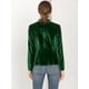 thumbnail image 5 of Abrigo De Oficina Para Mujer Chaqueta De Terciopelo Con Botones Y Cuello Chal Sólido Verde XS, 5 of 7