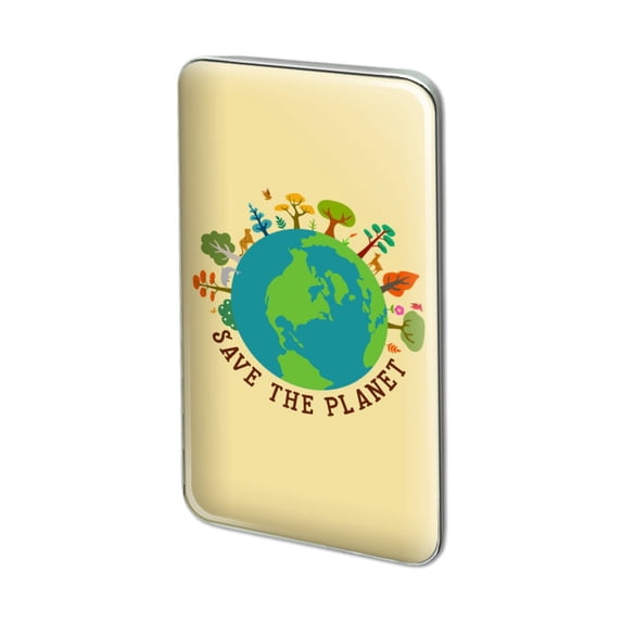 Save The Planet Illustration Conservation Metal Rectangle Lapel Hat Pin Tie Tack Pinback