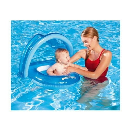 H2OGO! Covered Swimming Pool Float UV Careful, Blue