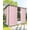 Pink, variant on Outdoor Curtains for Patio, Blue Christmas Snowflake Waterproof Blackout Outside Curtain for Porch/Pergola/Gazebo, Winter Snowflake Xmas Thermal Insulated Drapes for Cabana, 1 Panel, 54 x 84 Inch