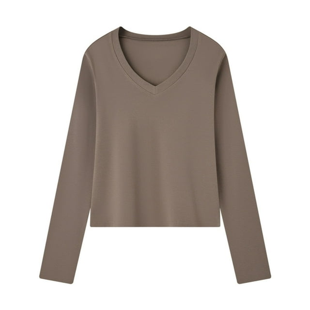 Hauts à Manches Longues Femmes Hauts à Manches Longues pour Sortir Chandails pour Femmes Tendance Haut Noir à Manches Longues Hauts Courts à Manches Longues pour Femmes Vêtements pour Femmes