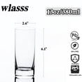 thumbnail image 3 of Juego de vasos para beber Wlasss Crystal Highball 390 ml, juego de 6, 3 of 9