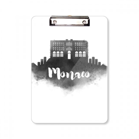 Palais Principe de Monaco Encre Presse-Papiers Dossier Bloc-Notes Plaque de Support A4