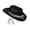 czb# Black1538, variant on CUZIBR Children Toddler Boys Cowboy Hats Wide Birm Leopard Print Adjustable Strap Birthday Party Stage Performance Fashionable Fascinator Cowgirl Caps Headwear,,One Size
