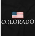thumbnail image 2 of Colorado Pride American Flag CO USA Plus Size Crewneck Graphic Tee Shirt Brisco Brands 2X, 2 of 5