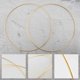 thumbnail image 5 of Paquete de 5 aros grandes de metal de 14 pulgadas para coronas florales, macramé, dorados, para decoración de coronas, atrapasueños y manualidades para colgar en la pared con macramé, 5 of 8