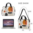 thumbnail image 3 of FORMRS 16" Laptop Bag Carrying Sleeve Case with Handle Travel Shoulder Briefcase, White Abstract Shapes, 3 of 8