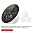 thumbnail image 4 of Temperature Wifi Smart Weather Station With Clock Indoor And Outdoor Temperature And Humidity Meter Multifunctional Large Color Screen Weather Clock Temp Humidity Gauge, 4 of 7