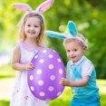 thumbnail image 3 of dajkiuy 24 Inch Inflatable Easter Eggs Easter Outdoor Yard Decoration Large Easter Inflatable Hanging Eggs Ornaments Giant PVC Kids Toys Colorful Eggs for Garden Lawn Party Decor(Size L), 3 of 5