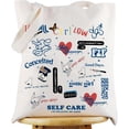 thumbnail image 1 of WZMPA Singer Album Tote Bag Singer Concert Gift Singer Lyric Fans Reusable Grocery Bags Singer Merchandise, 1 of 7