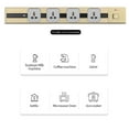 thumbnail image 2 of Amdohai Electrical Outlet Track Surface Mounted Power Outlet Track 60cm Aluminum Alloy Kitchen Sockets Track Wall Outlet Extension Sliding Rail Works with Movable Power Outlet, 2 of 8