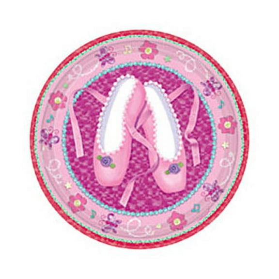 Ballerina 'Twinkle Toes' Large Paper Plates (8ct)