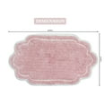 thumbnail image 5 of Home Weavers Allure Collection Bathroom Rug 100% Cotton Tufted Bathroom Rug, Soft & Absorbent Bath Rugs, Non-Slip Bath Rug, Machine Wash Dry Bath Mats - 24"x40" Bath Rug, Pink, 5 of 9