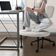 thumbnail image 7 of Waleaf Cross Legged Office Chair Swivel, Ergonomic ADHD Desk Chair with Wide Seat, Heavy Duty Boucle Yoga Meditation Chair for Adult, 7 of 7
