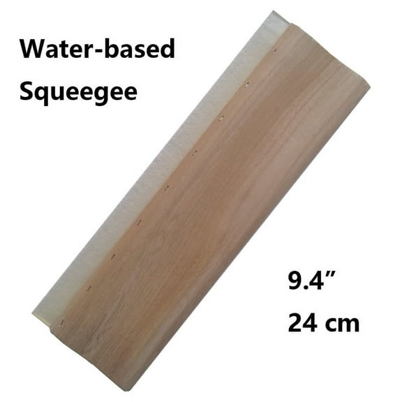 Techtongda Screen Printing 9.4"(24cm) Waterbased Squeegee - 65 durometer Wooden Scraper #007345