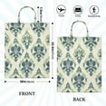 thumbnail image 2 of Wobogo Green Rhombic Travel Laundry Bag Dirty Clothes Organizer Top Handle Strap Design Suitable for Beach Camping Dormitory Bathrooms, 2 of 7