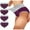 Dark Purple, variant on Babysbule Womens Underwear Women Solid Color Patchwork Briefs Panties Underwear Knickers Bikini Underpants