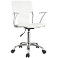 thumbnail image 2 of Modway Studio Faux Leather Swivel Office Chair, White, 2 of 8