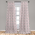 thumbnail image 5 of Ambesonne Casino Curtains, Tourist Poker Cards Art, Pair of 28"x84", Red Black, 5 of 5