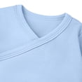 thumbnail image 5 of Kids Long Sleeve Kimono Bodysuit 100% Cotton Easy Snap Closure Wrap Romper Light Blue Newborn Essentials Kids Boy Clothes 0-24 Months,Size 6-9 Months, 5 of 6