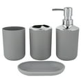 thumbnail image 1 of Beautynvta - Juego de accesorios de baño (4 piezas, gris), 1 of 6